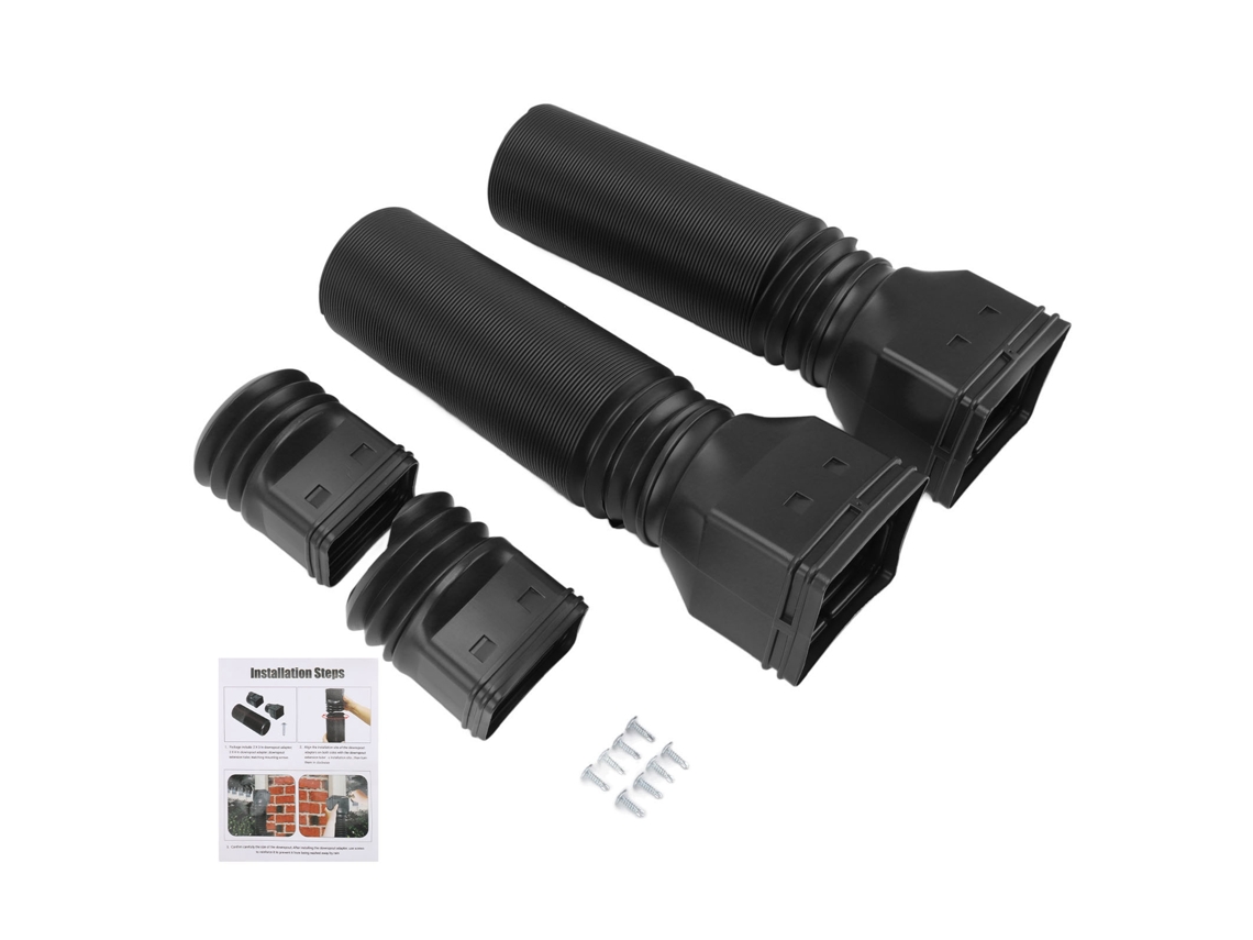Ronjoe-extensor Flexível De Ralo De Guia-d'água Universal 20 A 59 Polegadas Preto