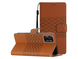 25-26 For Tecno Pop 7 Pro Diamond Embossed Skin Feel Leather Phone Case With Lanyard