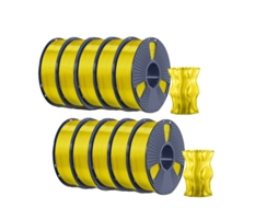 Filamento Para Impressora 3d, Alta Resistãªncia, Baixo Fio, Petg Amarelo Claro Oem