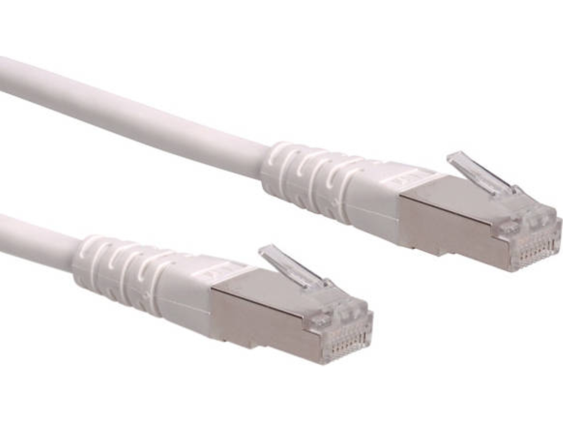 Cabo de Rede ROLINE (RJ45 - 30 cm - Branco)