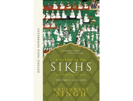 Livro A History of the Sikhs Vol 1 de Khushwant Singh (Inglês)