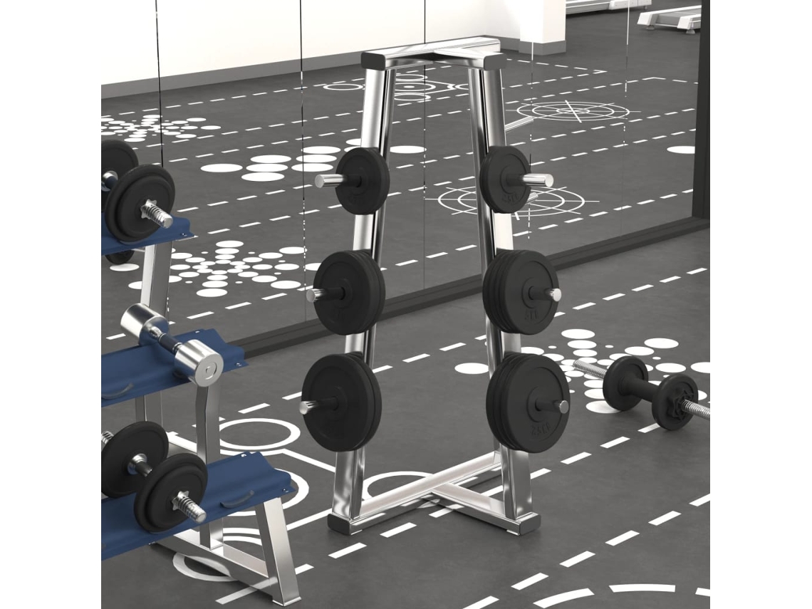 Vidaxl Discos De Musculação 6 Pcs 30 Kg Ferro Fundido