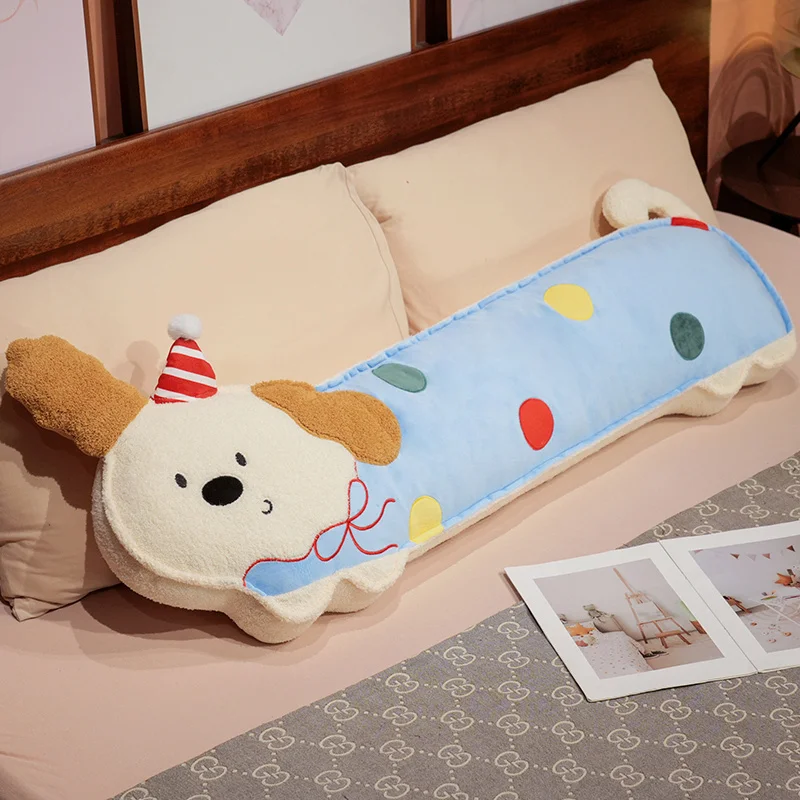 Almofada para Adultos , Almofada de Assento, Almofada de Encosto, Cachorro Feliz MDUG (cachorro de Bolinhas 120cm)