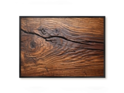 Quadro magnético de parede com textura de madeira para quarto Espelharte (70x50 cm)