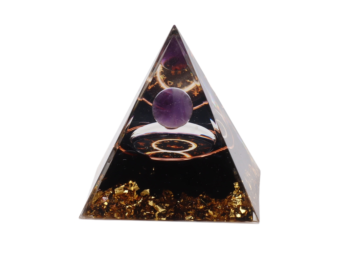 Pirâmide Orgonite Taurus 5cm Energia Positiva