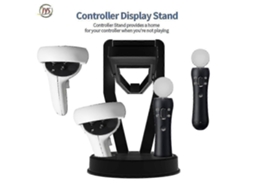 Suporte De Armazenamento Para Display Vr Compatível Com Oculus Quest 2 Ps Vr Ps Move Headset E Controles Ly Ebike (preto)