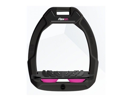 Estribos de Segurança para Equitação Inclinados Ultra Grip Preto/Preto/Rosa FLEX ON Safe-On
