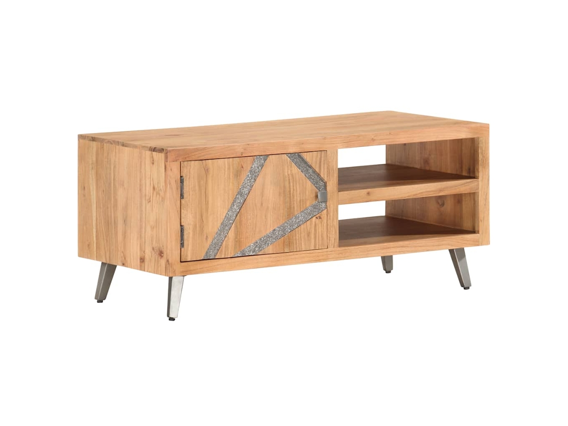 Vidaxl Mesa De Centro 90x45x40 Cm Madeira De Acácia Maciça