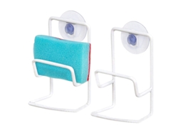 Organizador de Sink para Cozinha e Banheiro 2 Peças Branco Suporte Pequeno para Esponjas e Sabões S/MARCA