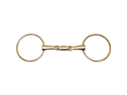 Snaffle Anatômico Double Break Alpaca 21 Mm Dourado 145 Mmfeeling