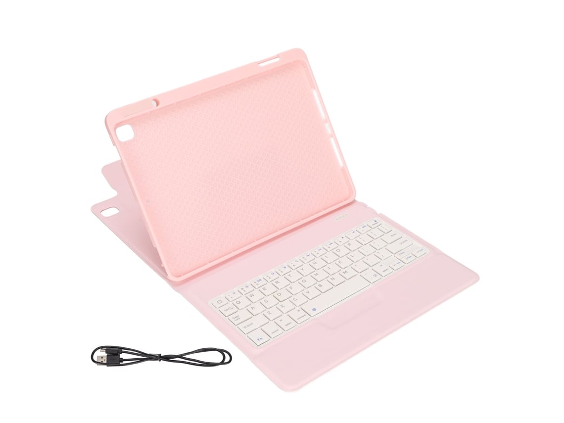 Aetheria capa de Couro para Tablet Ios 10.2/10.5 Polegadas com Slot para Caneta e Teclado Rosa