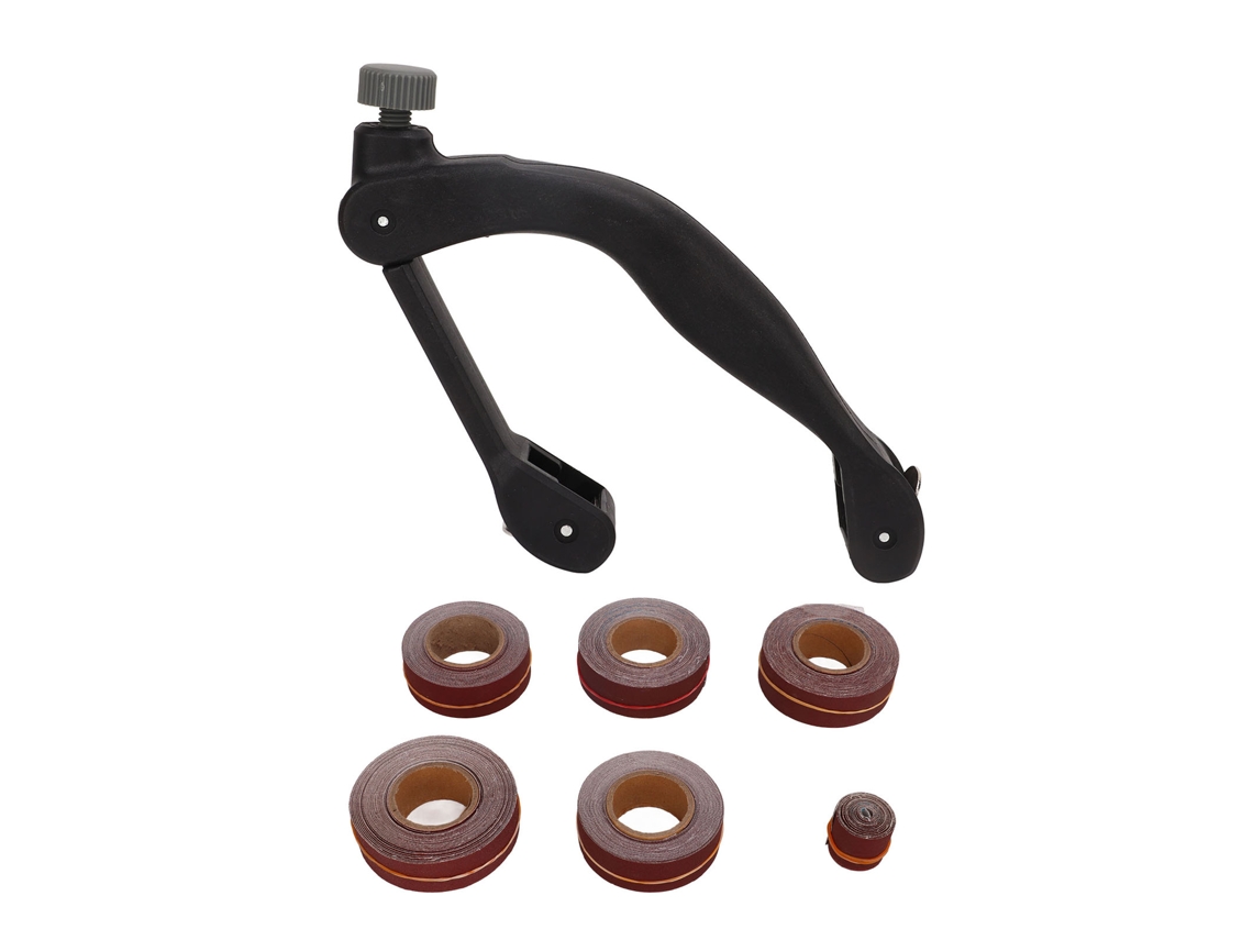 Suporte manual para lixa de cinta em ABS para lixar e polir madeira e metal, ferramenta para lixadeira.