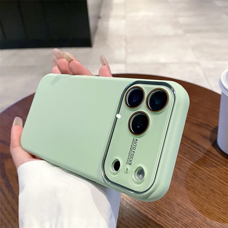 Capa De Celular De Luxo Em Silicone Líquido (iphone 13, Ciano), Compatível Com Iphone, Oferece Proteção Completa.