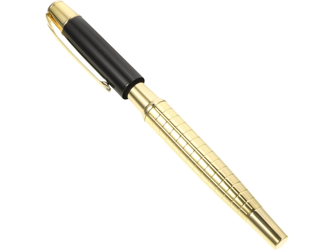 Caneta Metálica Com Tampa. Design Ergonômico. Ideal Para Uso Diário.