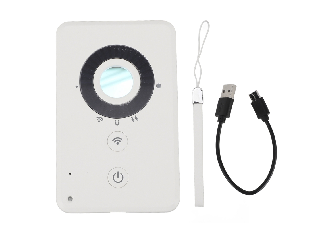 Detector De Câmera (com Função De Varredura De Luz Vermelha De 5 Metros E Som De Alarme De 70db)