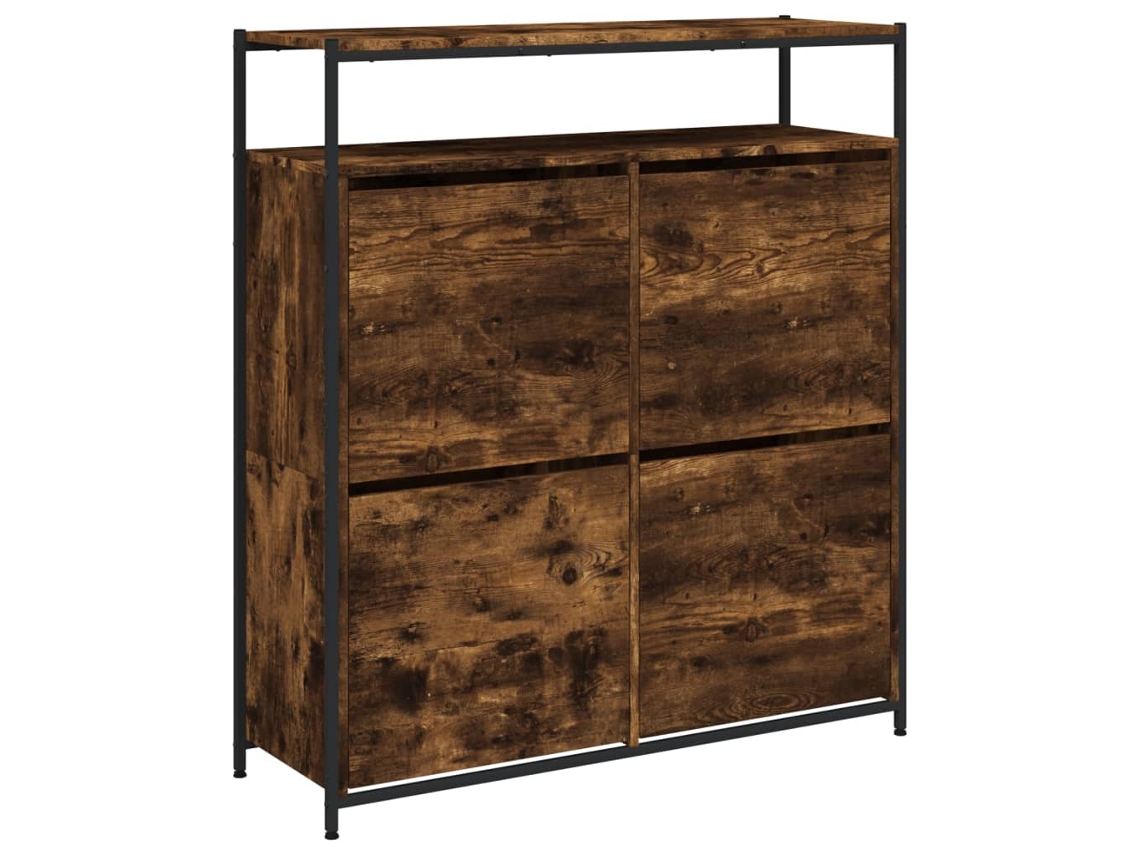 Sapateira com 4 Gavetas Articuladas Carvalho Fumado MAISON EXCLUSIVE (100x34x112 cm)