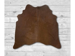 Tapete ZERIMAR Pele de Vaca (Castanho - 140x135 cm - Pele)
