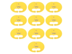 Pack de 10 Ferragens para Desmame de Bezerros com Anel Nasal Resistente e Prolongado LAXISCREED