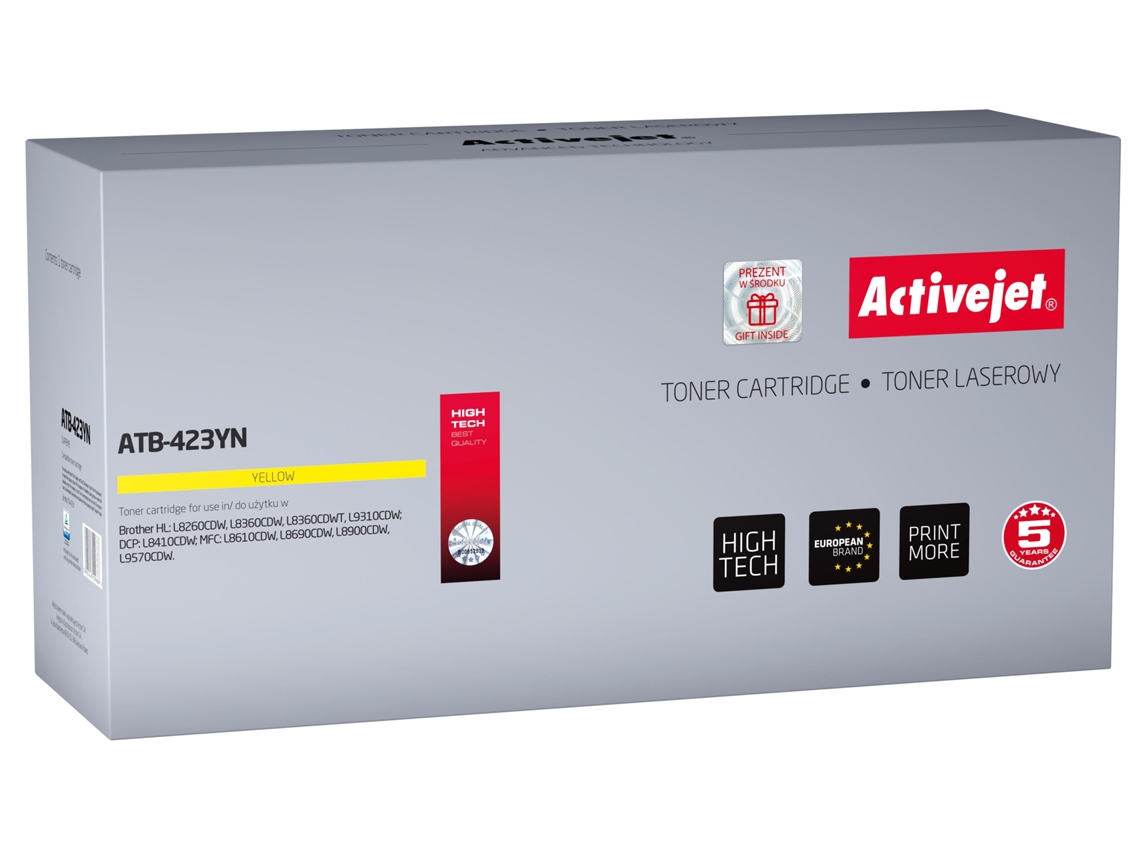 Activejet Atb-423Yn Toner 1 Unidades Compatível Amarelo