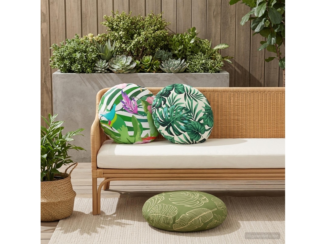 Vidaxl Capa Almofada 2 Pcs Heerlen Multicolor Ø 60 Cm Poliéster