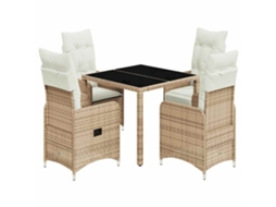 Bistro Set, Bistro Sets Vidaxl Bege Rattan / Vime (90 X 90 X 75 Cm)