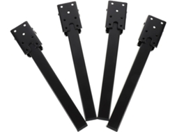 Conjunto De 4 Pés Mesa Dobráveis Para Móveis, Resistentes E Pretos, Com Alta Capacidade De Carga Para Mesas E