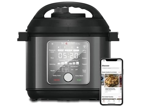 Panela de Pressão Multicooker Instantânea Pro Plus Wifi 5 7 L -10 em 1 9 Programas Personalizáveis Aço Inoxidável 800 Receitas App INSTANT POT