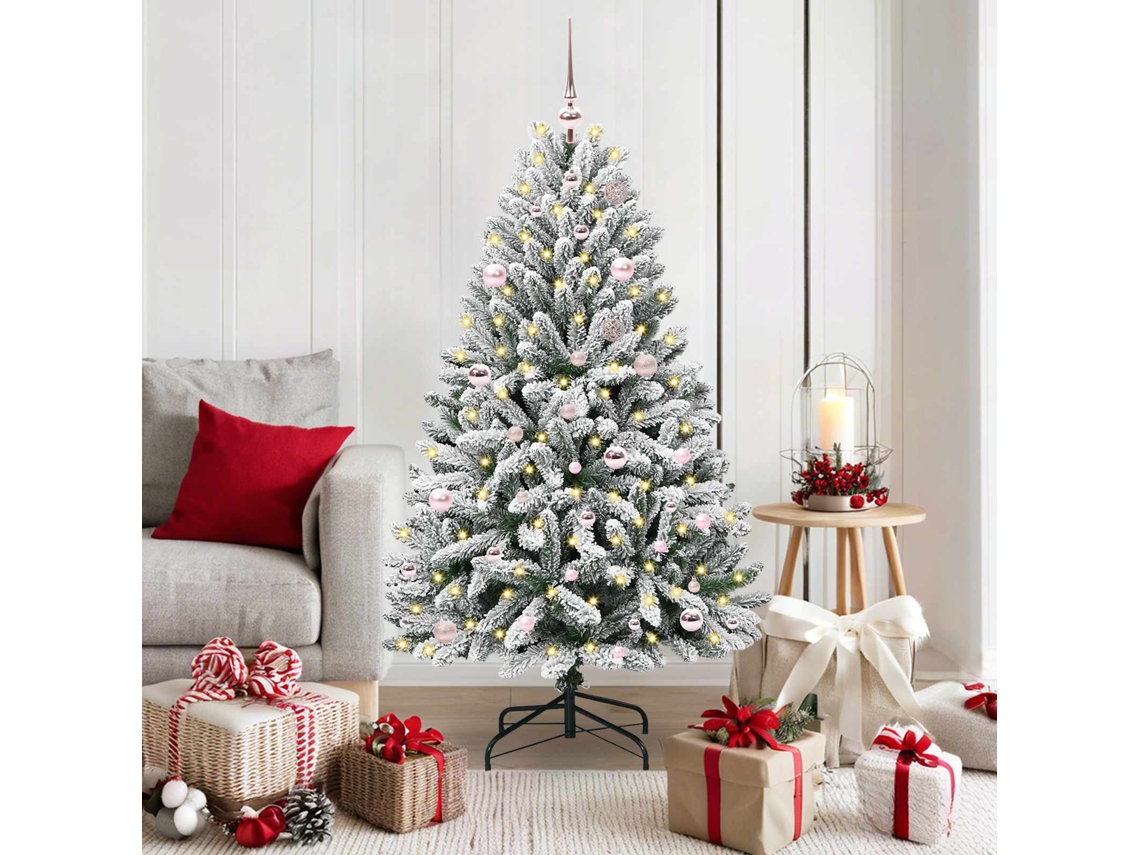 Vidaxl Árvore De Natal Artificial 150 Cm 150 Led Branco Quente