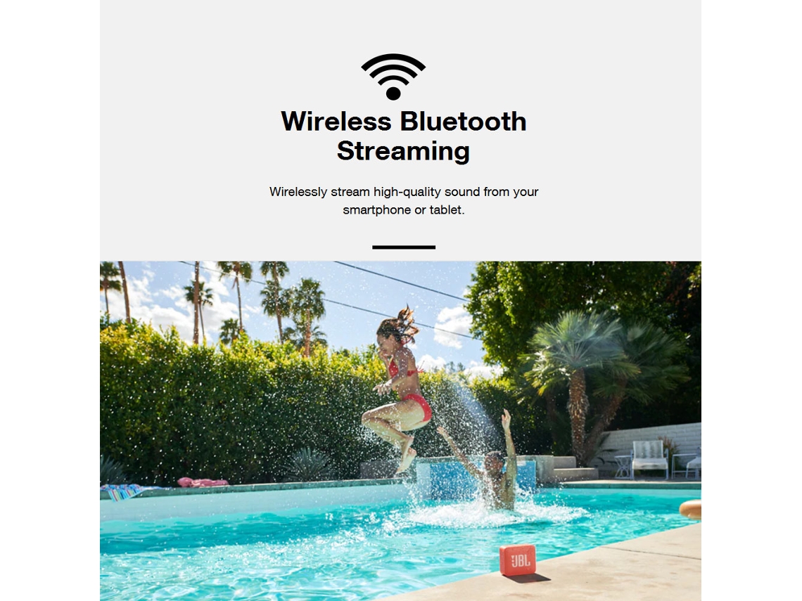 Altavoz Bluetooth JBL Go 2, Resistente al Agua IPX7, 5 Horas, Usb S/MARCA