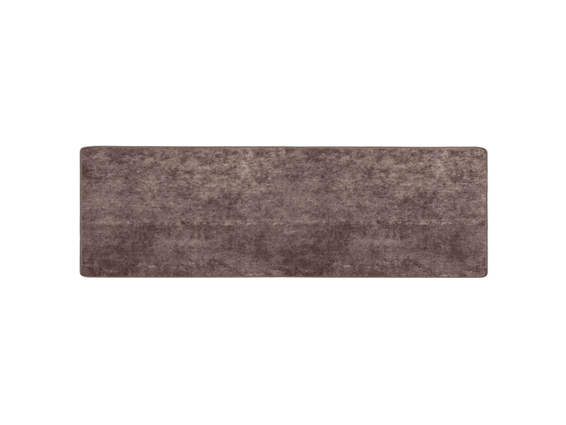 Conjunto 1 Tapete Runner Vidaxl Cinzento Poliéster (100 X 350 Cm)