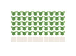 50 Clips de Fixação para Plantas de Parede com Adesivo Forte para Plantas Trepadeiras e Videiras