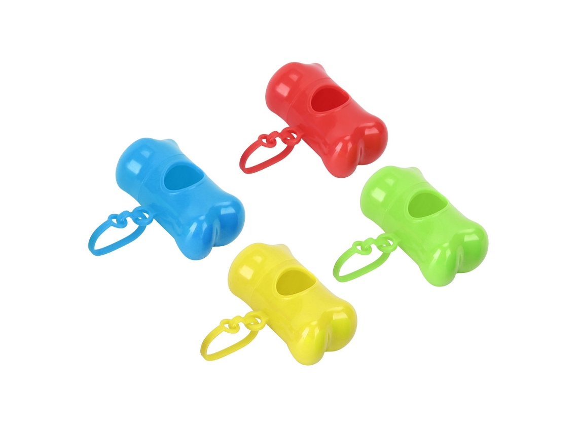 Porta Saco De Lixo Em Forma De Osso Para Pet 4pcs Abs