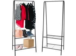 Clothes Hanger Stand With Shoe Shelf 22258 RUHHY