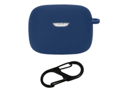 Capa Zruxe Para Jbl Tune Beam Em Silicone Azul Escuro (proteção Integral, Fecho Anti-perdas)
