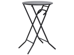 Mesa Jardim Antracite 50 x 50 x 72 cm em metal - EXCLUSIVO DA MAISON