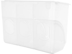 Comedouro de Plástico Transparente para Papagaios e Pardais. Comedouro Leve para Pendurar, para Gaiolas de Pássaros CHABERLU