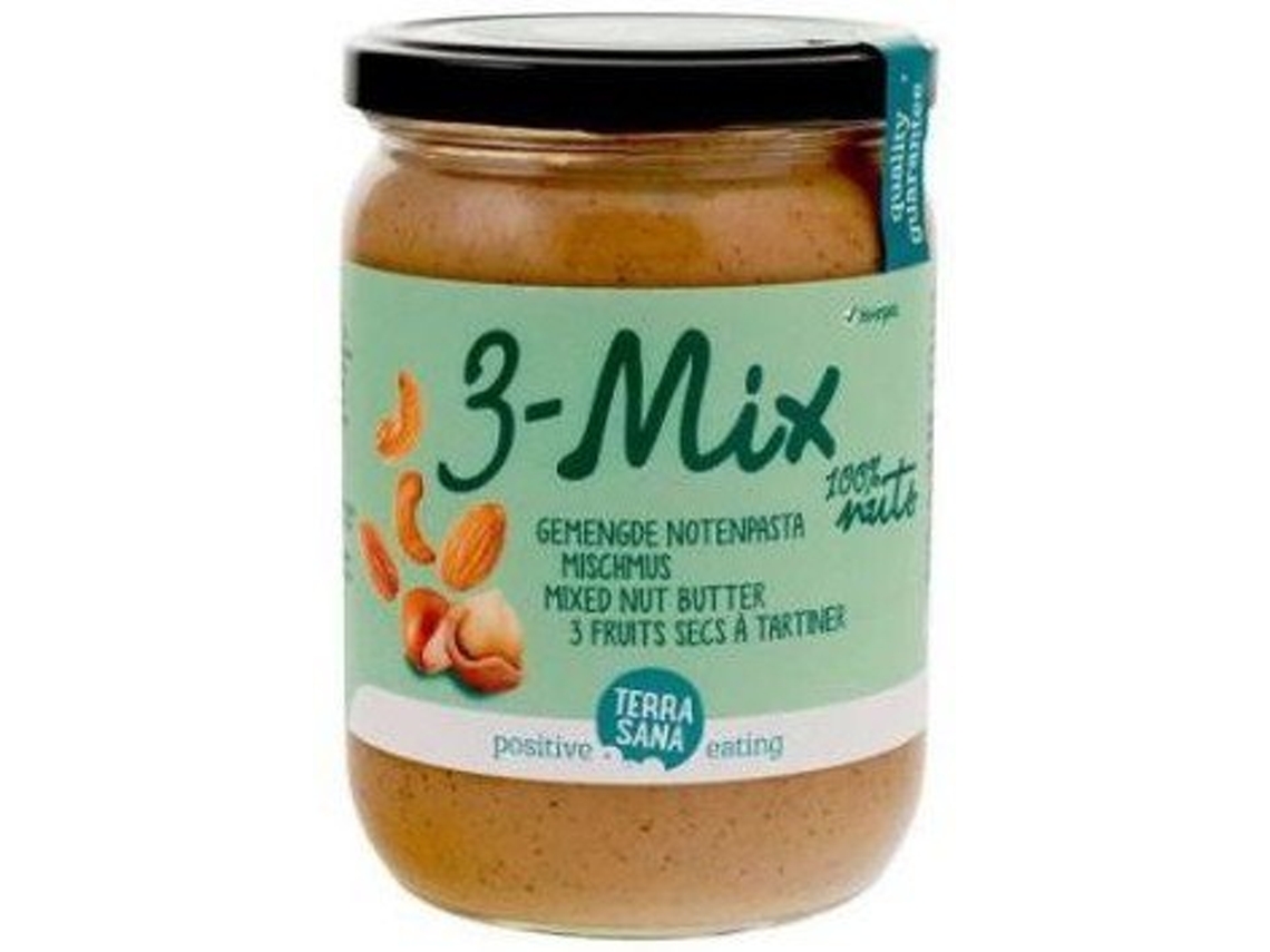 Suplemento Alimentar TERRASANA 3Mix, Crema De Frutos Secos Sin Cacahuete (500 Gr)