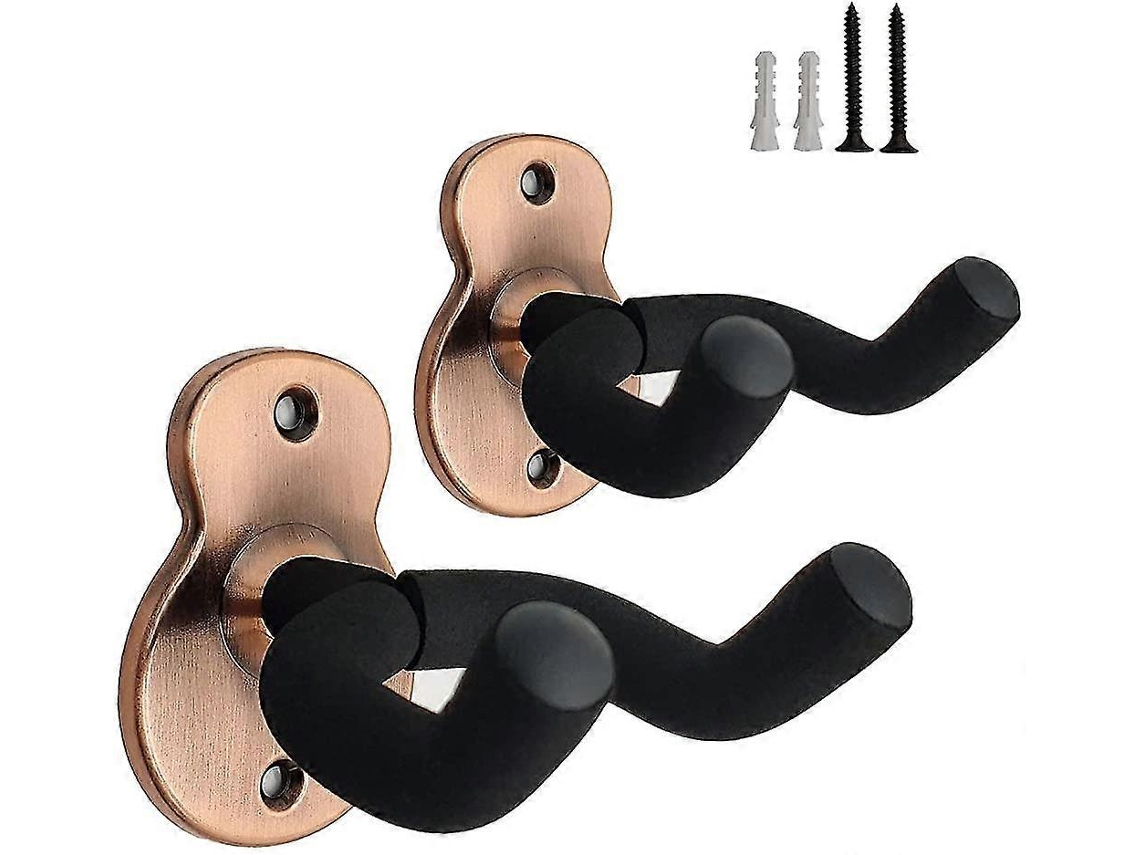 Suporte de Parede para Guitarra, Suporte de Metal para Guitarra, Pacote com 2 Unidades, Suporte para Guitarra com Trava Estilo 1 AQUAFORGE