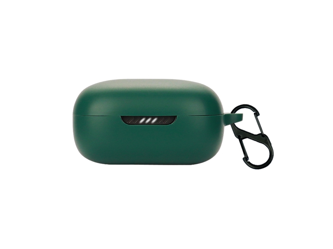 Estojo Protetor Halinuia Silicone Mosquetão Modelo Lp2 (compatível Jbl Live Pro 2, Gancho Metálico Integrado)