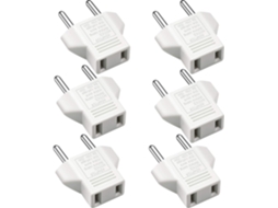 Adaptador Eua Para Ue, Branco
