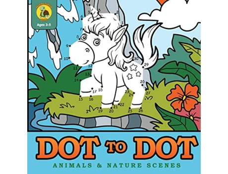 Livro Dot to Dot Animals Nature Scenes de Talking Turtle Books (Inglês)