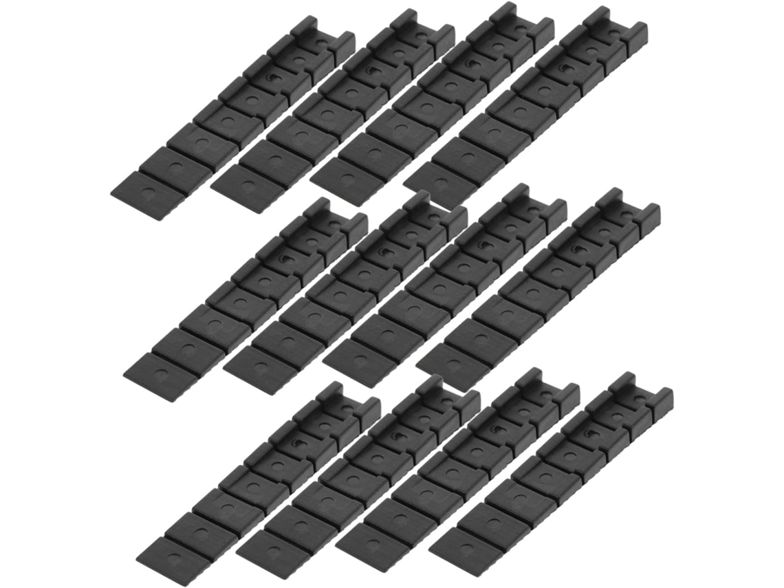Shineofi Conjunto De 40 Calços Niveladores Plástico Abs Preto Para Móveis, Armários E Galpões Instalação Diy