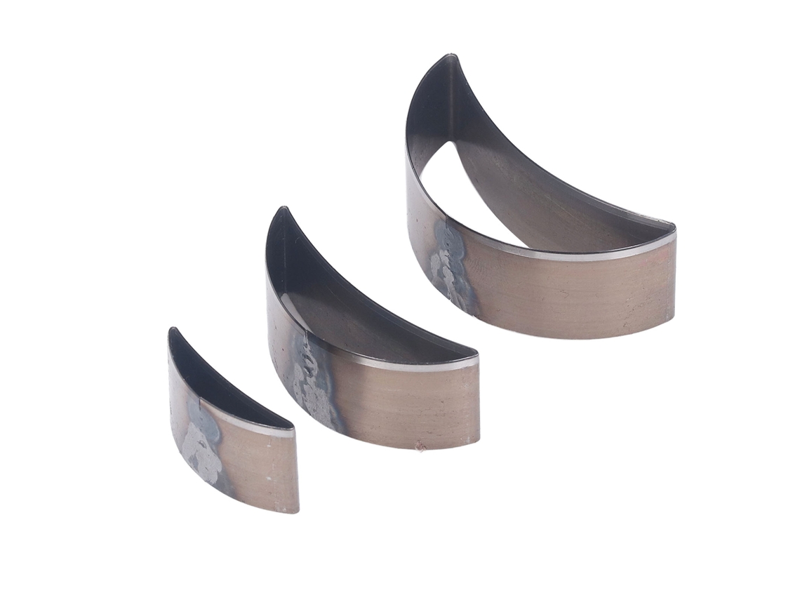 3pcs Conjunto De Matrizes De Corte Em Aço De Liga Lua Curva Para Tecido Barro Couro