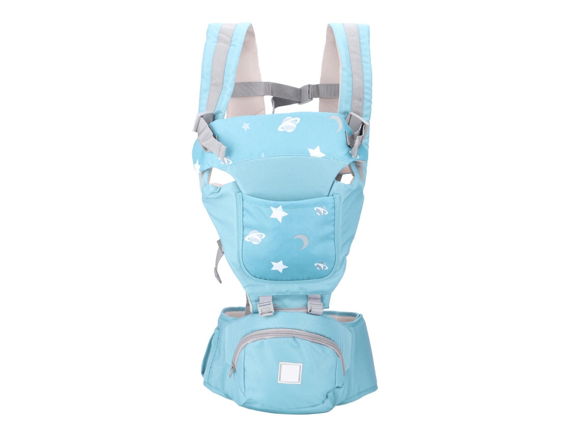 Porta-bebê 3 Em 1 Com Banco Para Nádegas Respirável Para Bebê E Lactente Azul Claro
