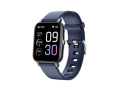 Smartwatch Tela Cheia de 1 7 Polegadas 100 Modos Esportivos Bateria com Duração de 25 Dias Azul AUJEZON