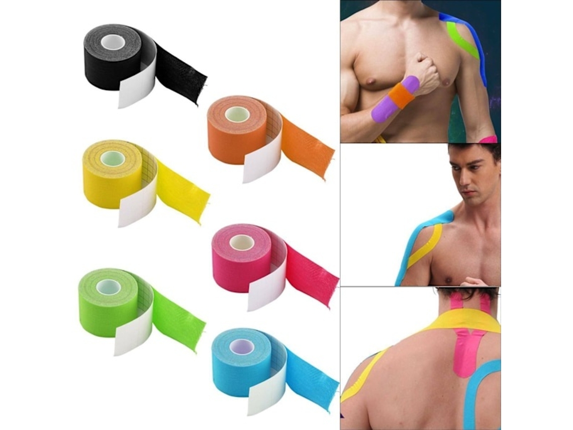 Lurelia Fita Cinesiológica Rolos De Fita Elástica De Cinesiologia, Fita Fisiológica 5 Cm X 5 M