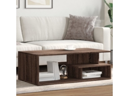 Vidaxl Mesa De Centro 102x55x35 Cm Derivados Madeira Carvalho Castanho