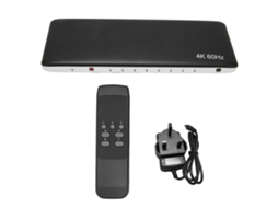 Switch Hd Multimedia Interface 2.0 7 Entradas e 1 Saída, Compatível com Hdcp 2.2, 4k 60hz, Uhd e 3d, Seletor de Vídeo, CHABERLU