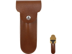 Estojo Portátil De Couro Para Lâmina De Barbear, Ideal Para Viagens, Para Guardar E Transportar Sua Lâmina . Hengjian (marrom)