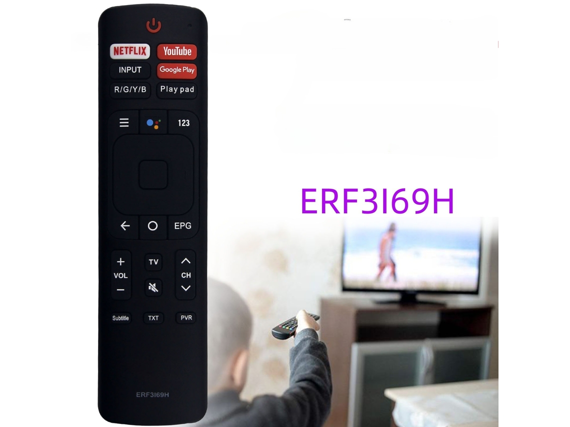 Comando de Tv para Hisense Tv Erf3i69h com Controlo de Voz XIAOMOYU